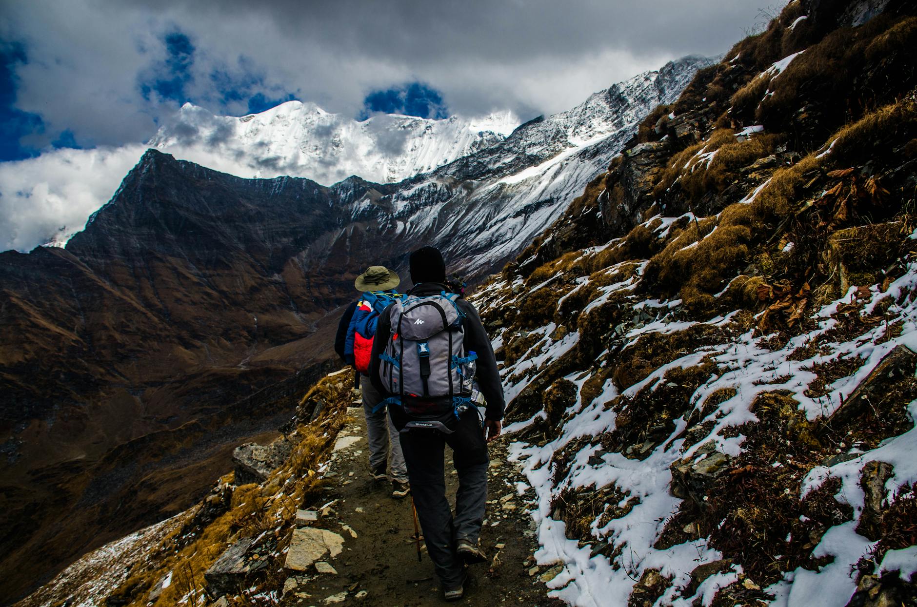 two mountaineers in mountain