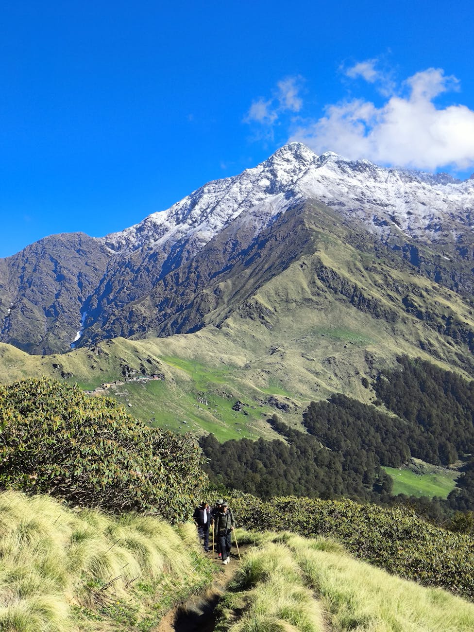 stunning view of snow capped himalayan mountains